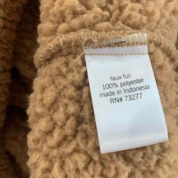 So Jacket Large Hood Cozy Softest Sherpa Faux Fur Cabincore Sherling Sweater - Picture 7 of 8